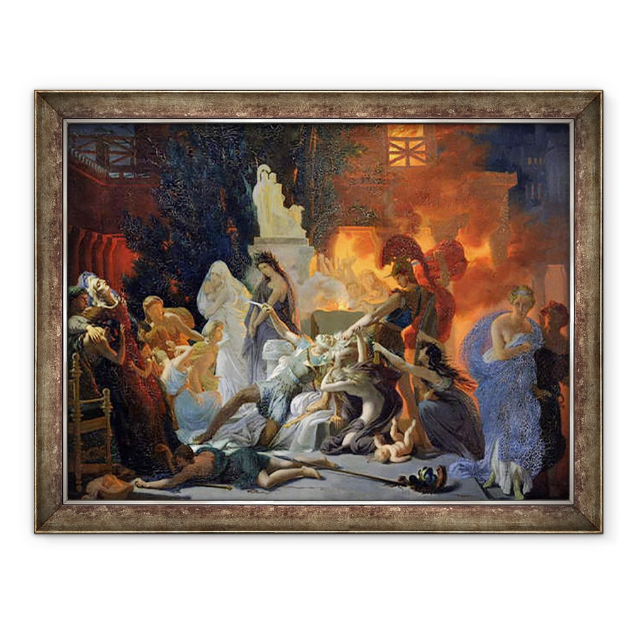 Tablou inramat - Baron Pierre-Narcisse Guerin - Moartea lui Priam, 70 x 90 cm