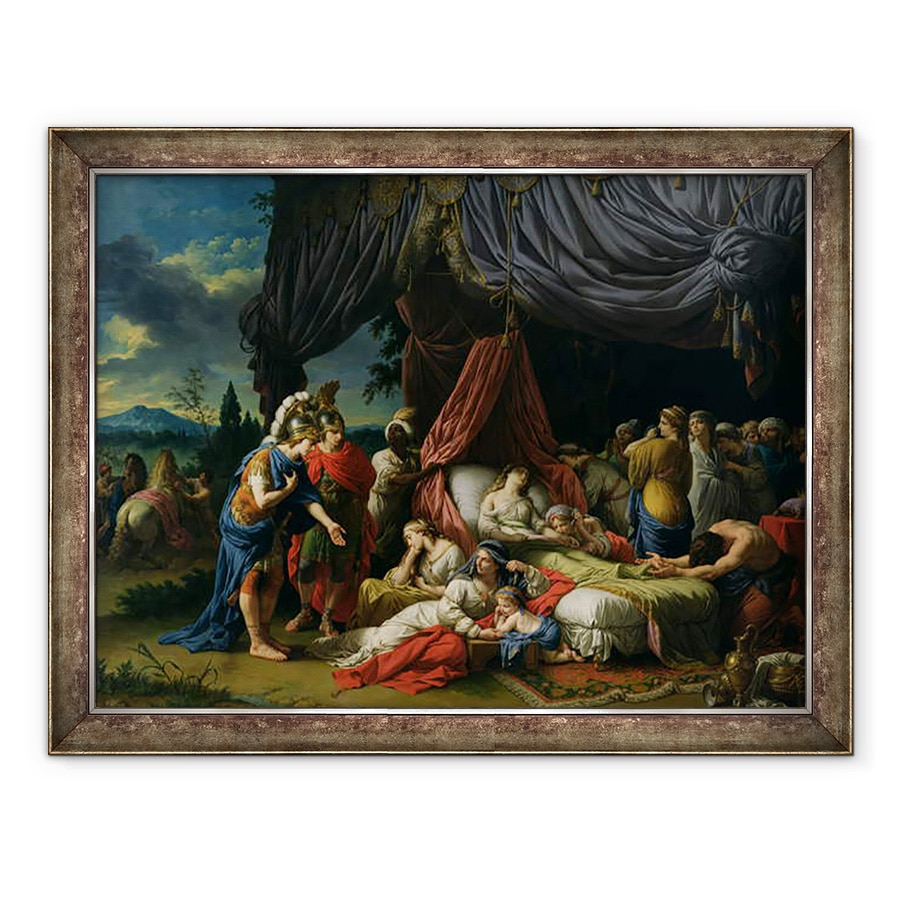 Tablou inramat - Louis Jean Francois I Lagrenee - Moartea sotiei lui Darius III 399-330 i.Hr. 1785, 60 x 80 cm