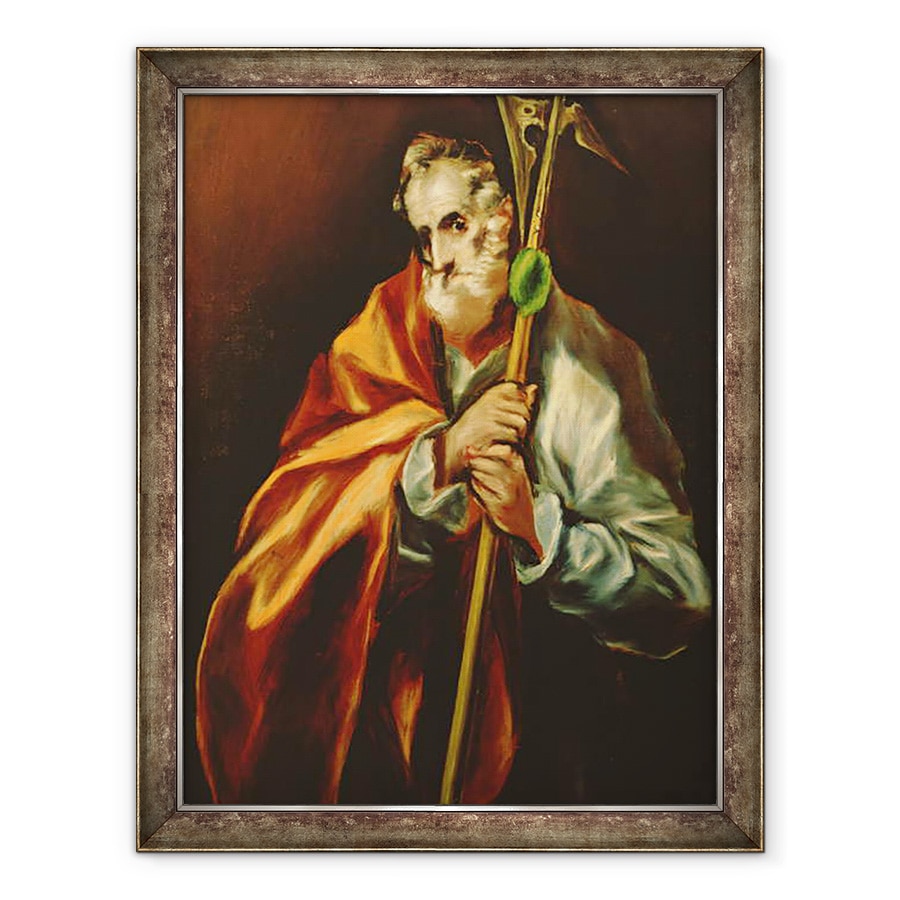 Tablou inramat - El Greco - Sfantul Jude Thaddeus, 60 x 80 cm