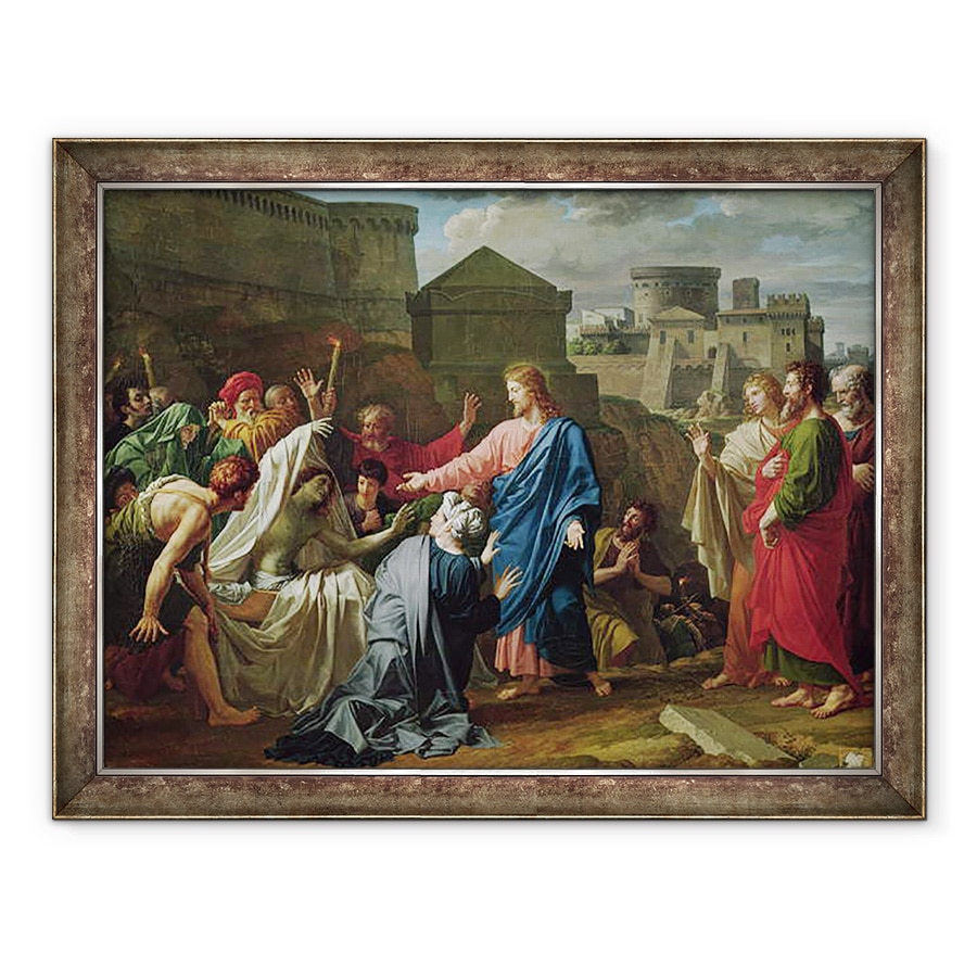 Tablou inramat - Pierre Bouillon - Isus invierea Fiului Vaduvei lui Naim, 60 x 80 cm