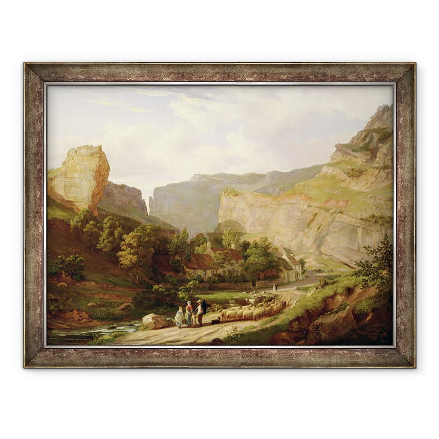 Tablou inramat - George Vincent - Vedere asupra Cheddar Cheddar, 70 x 90 cm