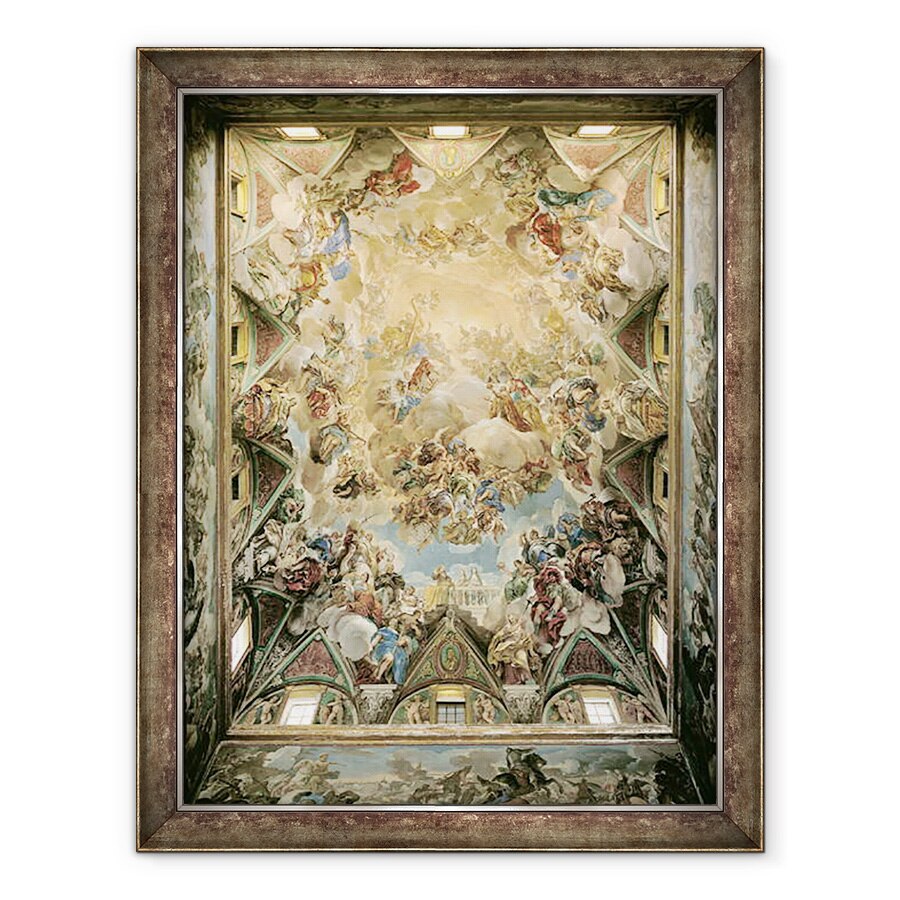 Tablou inramat - Luca Giordano - Gloria Celesta si Triumful Habsburgilor, 60 x 80 cm