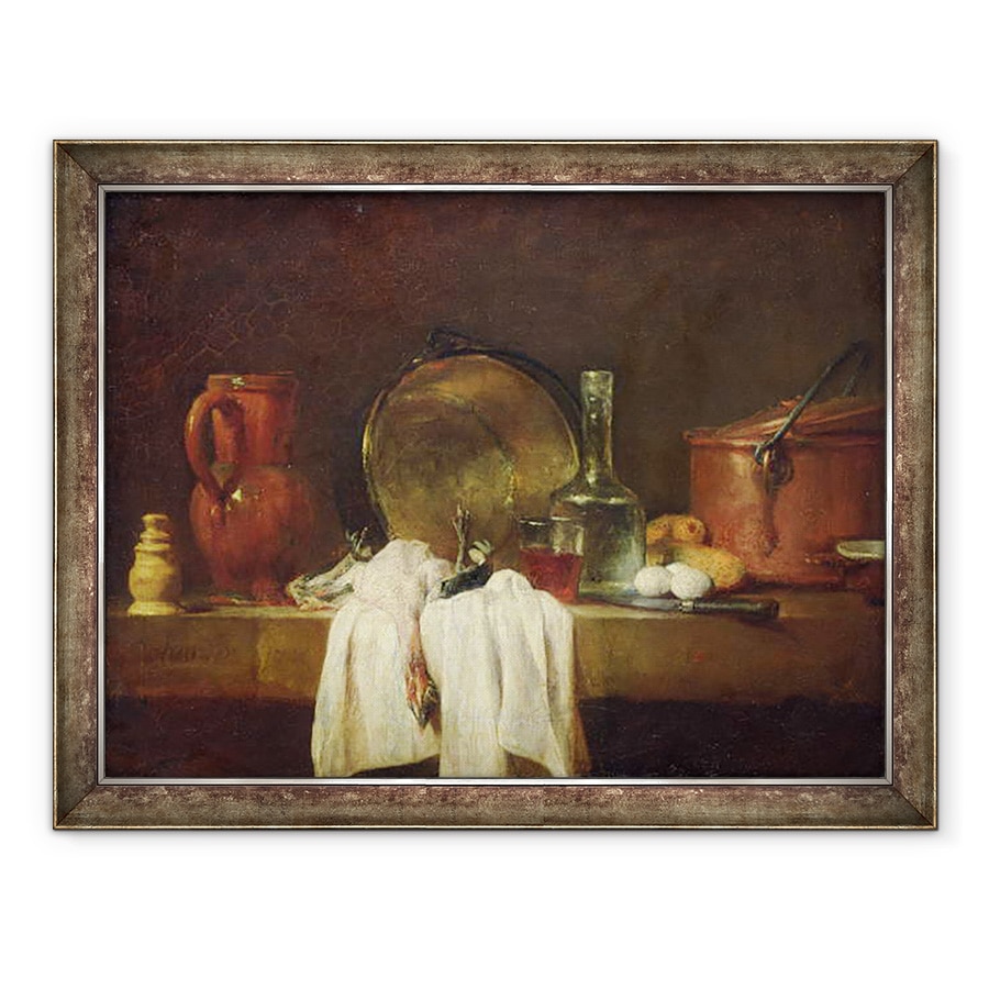 Tablou inramat - Jean-Baptiste Simeon Chardin - Masa de bucatarie, 70 x 90 cm