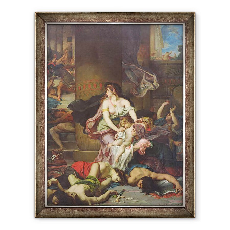 Tablou inramat - Henri Leopold Levy - Joash salvat de masacrul familiei regale, 70 x 90 cm