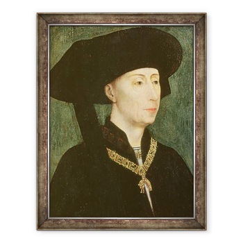 Tablou inramat - Rogier van der Weyden - Filip cel Bun 1396-1467 Duce de Burgundia, 60 x 80 cm Tablou inramat - Rogier van der Weyden - Filip cel Bun 1396-1467 Duce de Burgundia, 60 x 80 cm