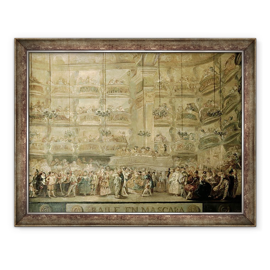 Tablou inramat - Luis Paret y Alcazar - Balul Mascat, 60 x 80 cm