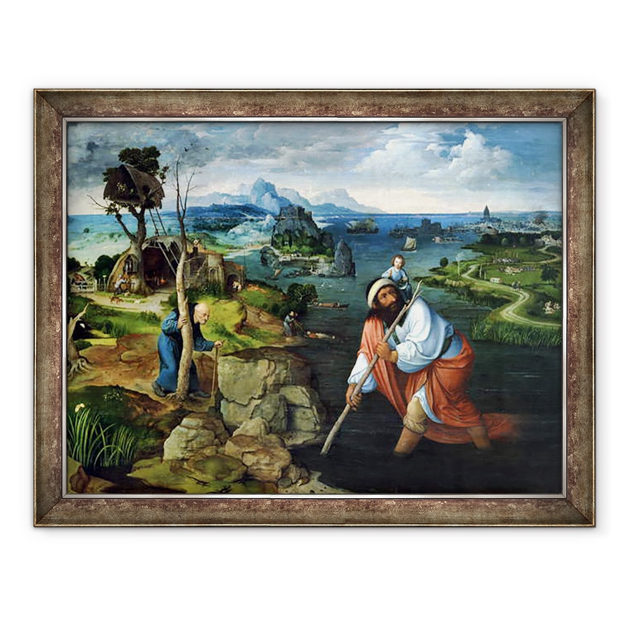 Tablou inramat - Joachim Patinir - St. Christopher, 60 x 80 cm