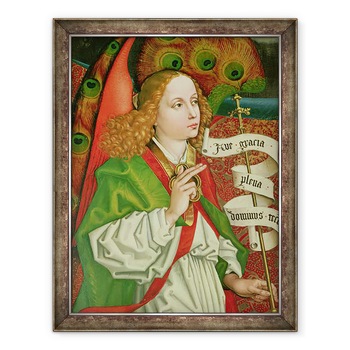 Tablou inramat - Martin Schongauer - Detaliu al Arhanghelului Gavril, de la Buna Vestire, de la Altarul Orlier, 60 x 80 cm Tablou inramat - Martin Schongauer - Detaliu al Arhanghelului Gavril, de la Buna Vestire, de la Altarul Orlier, 60 x 80 cm