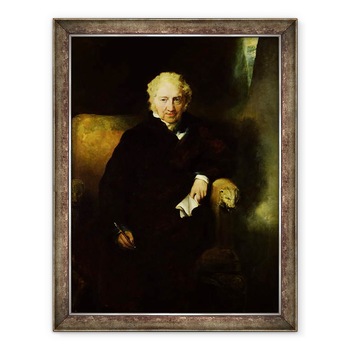 Tablou inramat - Thomas Lawrence - Portretul lui Henry Fuseli Johann Heinrich Fussli 1741-1825, 70 x 90 cm Tablou inramat - Thomas Lawrence - Portretul lui Henry Fuseli Johann Heinrich Fussli 1741-1825, 70 x 90 cm