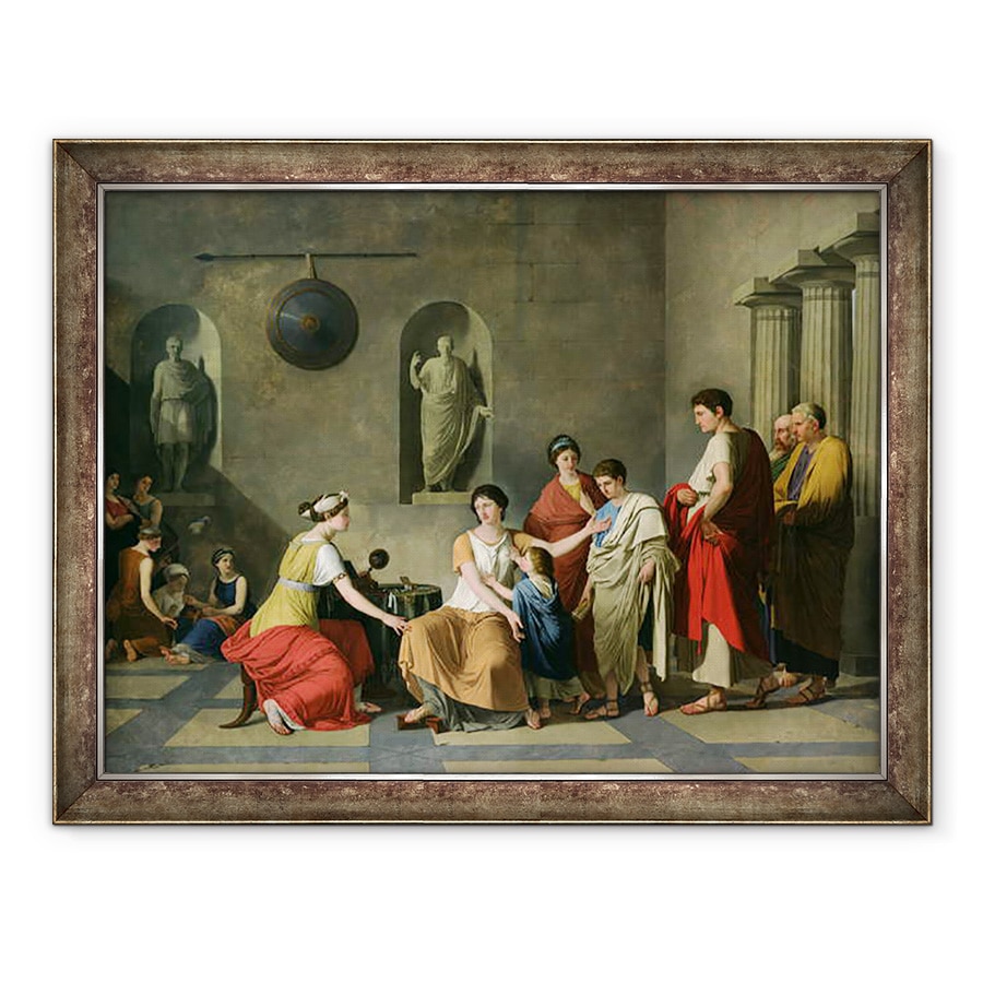 Tablou inramat - Joseph Benoit Suvee - Mama lui Gracchi, 60 x 80 cm