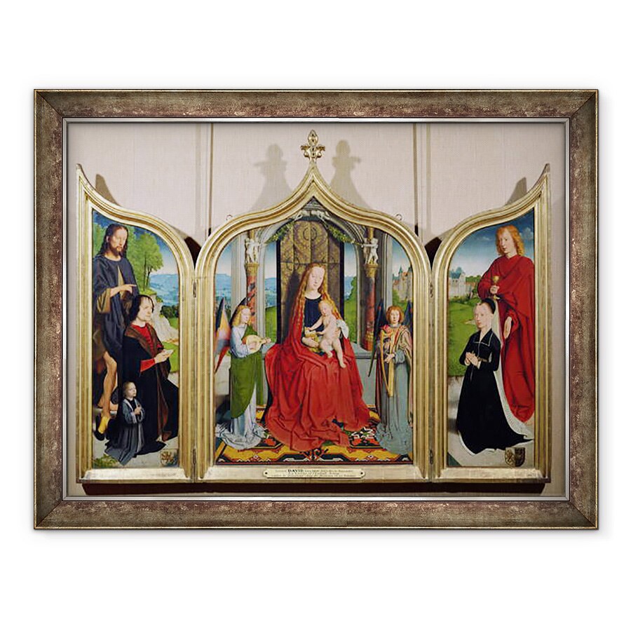 Tablou inramat - Gerard David - Triptic al familiei Sedano, 60 x 80 cm