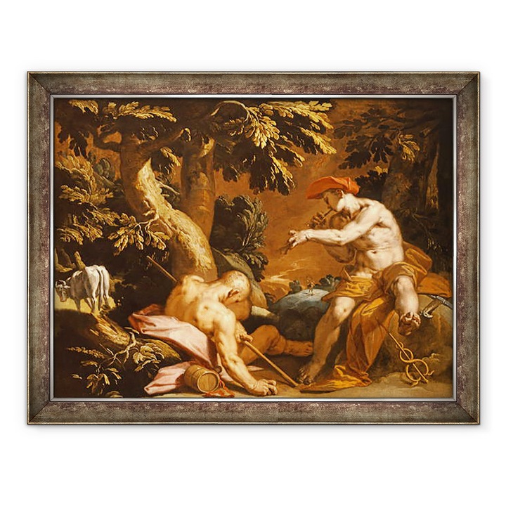 Abraham Bloemaert - Mercury és Argus, Keretezett kép, 70 x 90 cm