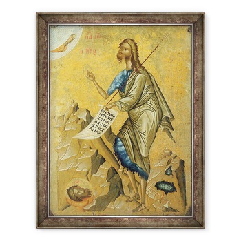 Tablou inramat - Scoala Cretana - Sfantul Ioan Botezatorul, 60 x 80 cm Tablou inramat - Scoala Cretana - Sfantul Ioan Botezatorul, 60 x 80 cm