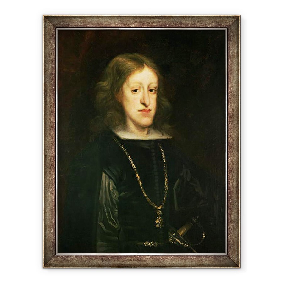 Tablou inramat - Don Juan Carreno de Miranda - Carol al II-lea 1661-1700 al Spaniei, 70 x 90 cm