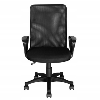 Scaun rulant pentru birou, reglabil pe inaltime, spatar din mesh, negru Scaun rulant pentru birou, reglabil pe inaltime, spatar din mesh, negru