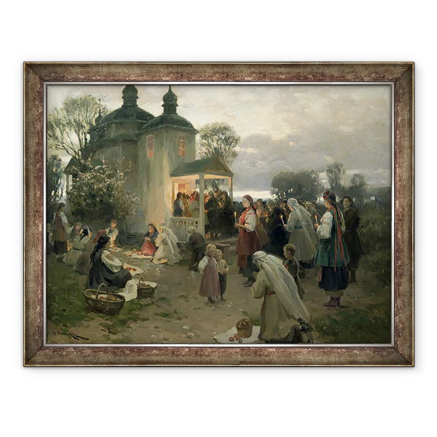 Tablou inramat - Nikolai Pimonenko - Paste Matins, 70 x 90 cm