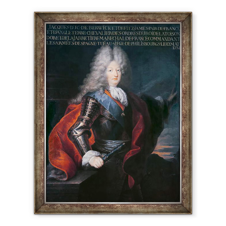 Tablou inramat - Hyacinthe Francois Rigaud - James Stuart Fitzjames 1670-1734 Primul Duce de Berwick, 70 x 90 cm