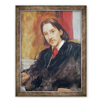 Tablou inramat - William Blake Richmond - Portret De Robert Louis Stevenson 1850-1894 1886, 70 x 90 cm Tablou inramat - William Blake Richmond - Portret De Robert Louis Stevenson 1850-1894 1886, 70 x 90 cm