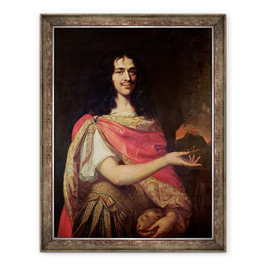 Tablou inramat - Scoala franceza - Portret presupus a fi Moliere 1622-73, 70 x 90 cm