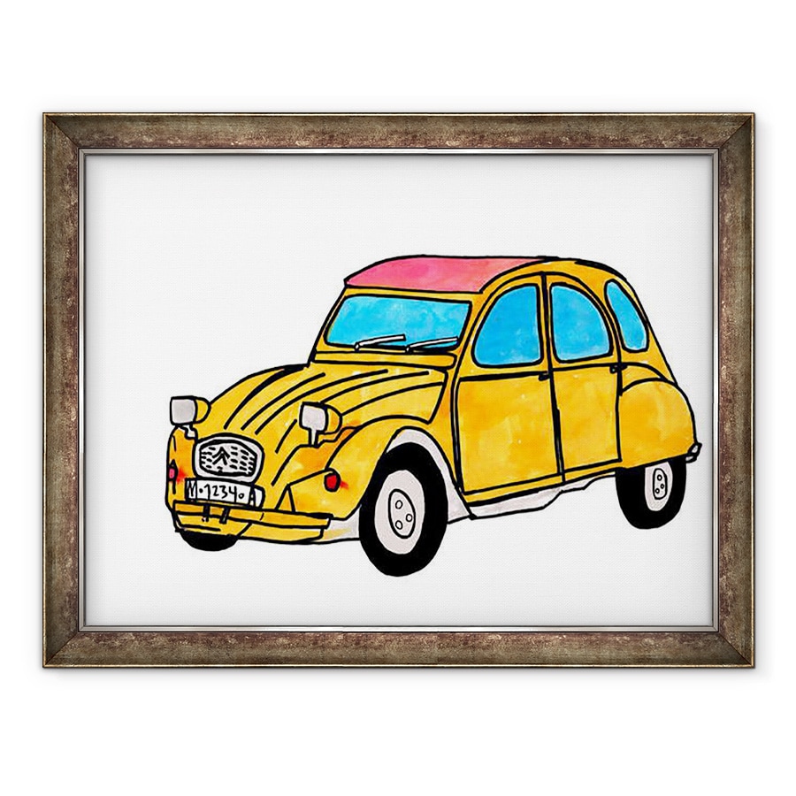 Tablou inramat - Daisy de Villeneuve - Citroen, 60 x 80 cm