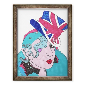 Tablou inramat - Daisy de Villeneuve - Anna Piaggi, 70 x 90 cm Tablou inramat - Daisy de Villeneuve - Anna Piaggi, 70 x 90 cm