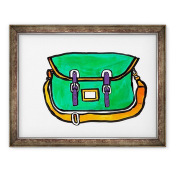 Tablou inramat - Daisy de Villeneuve - Giozdan verde, 70 x 90 cm Tablou inramat - Daisy de Villeneuve - Giozdan verde, 70 x 90 cm