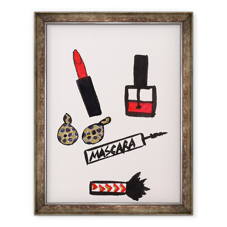 Tablou inramat - Daisy de Villeneuve - Accesorios y Machiaj, 70 x 90 cm