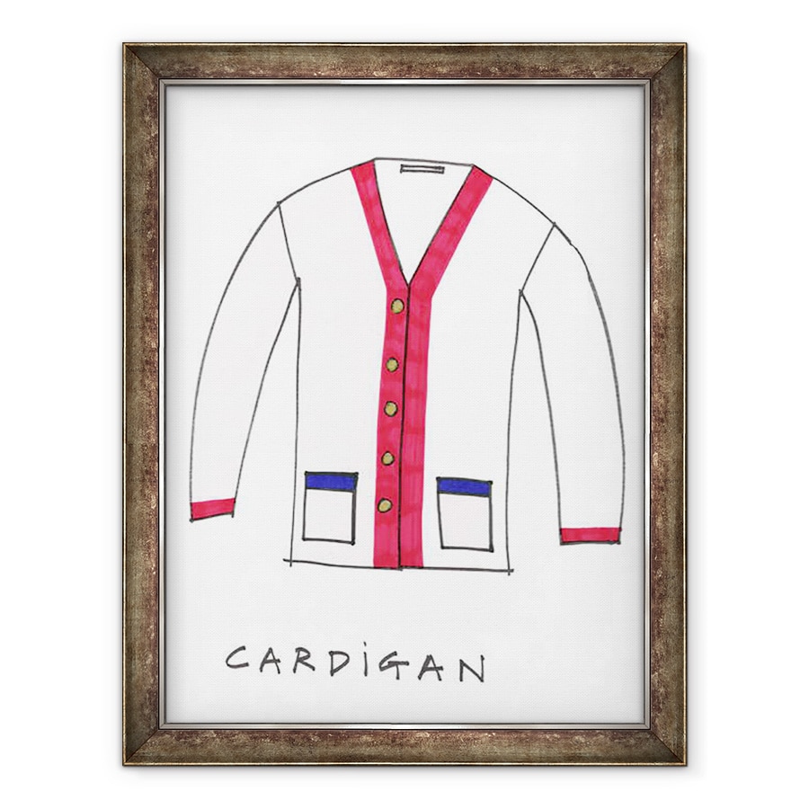 Tablou inramat - Daisy de Villeneuve - Cardigan, 60 x 80 cm