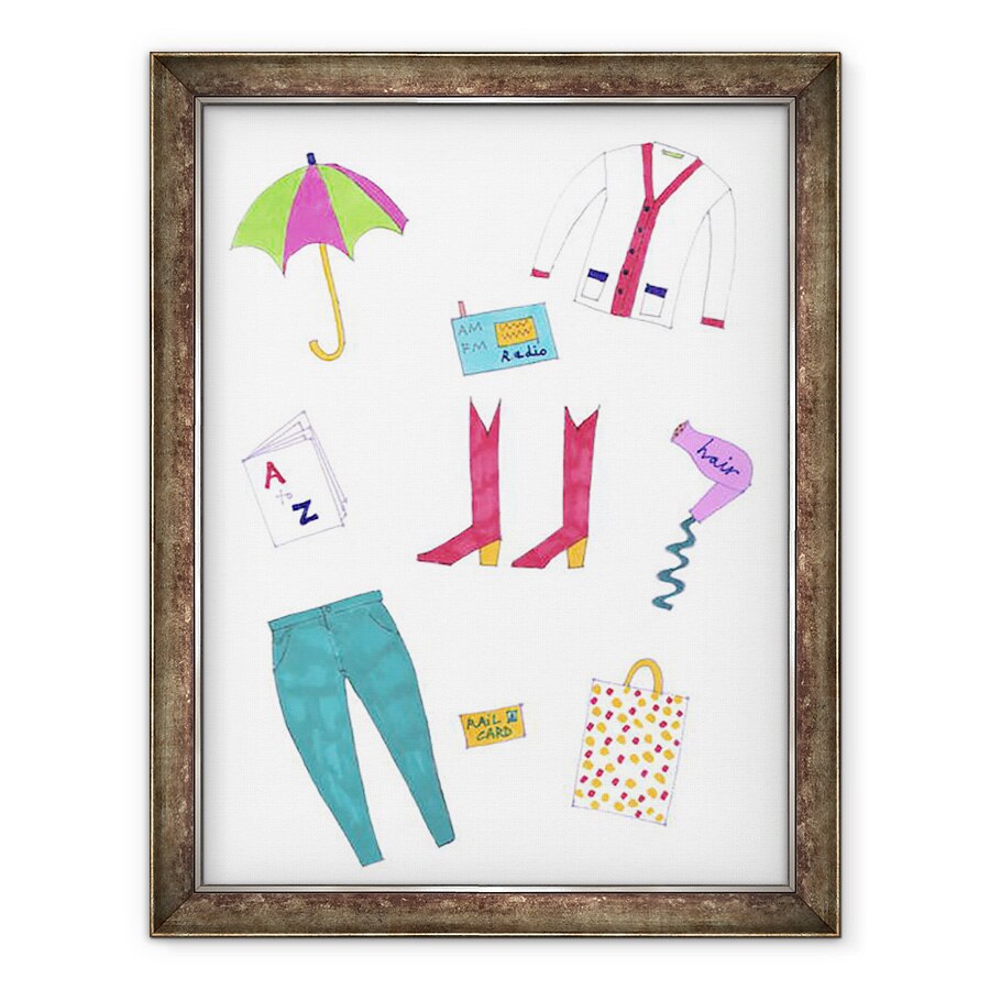Tablou inramat - Daisy de Villeneuve - imbracaminte si Accesorii, 60 x 80 cm