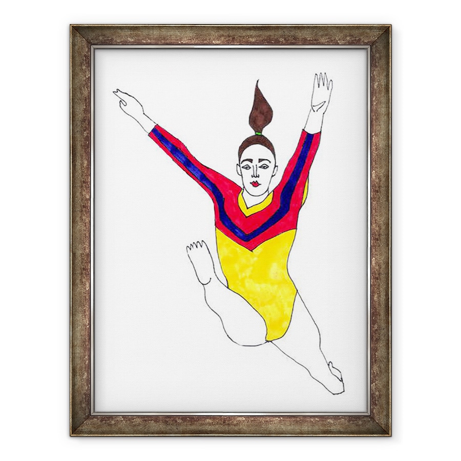 Tablou inramat - Daisy de Villeneuve - Gymnast, 60 x 80 cm