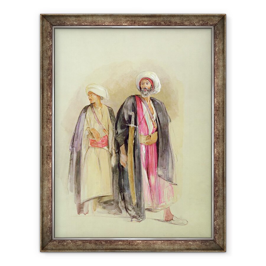 Tablou inramat - John Frederick Lewis - seicul Hussein al lui Gebel Tor si al Fiului sau, 70 x 90 cm