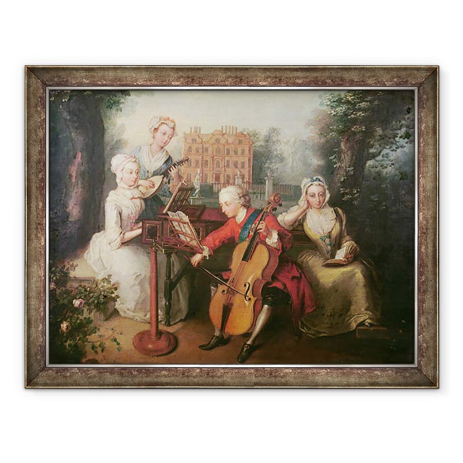 Tablou inramat - Philippe Mercier - Frederic, Print de Wales si surorile sale, 70 x 90 cm