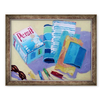 Tablou inramat - Sara Hayward - Trei carlige, 70 x 90 cm Tablou inramat - Sara Hayward - Trei carlige, 70 x 90 cm