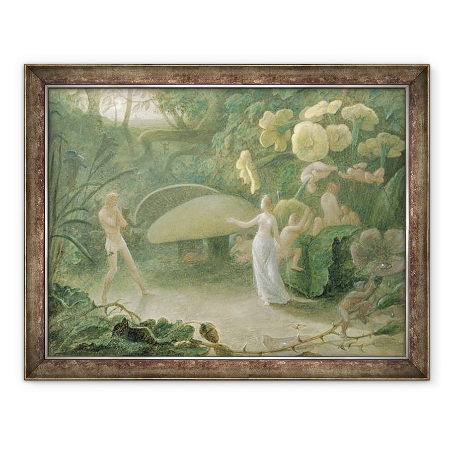 Tablou inramat - Francis Danby - Oberon si Titania, Visul unei nopti de vara, Actul II, Scena I, de William Shakespeare 1566-1616, 70 x 90 cm