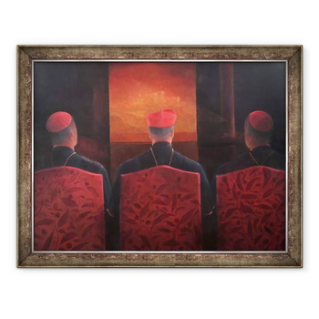 Tablou inramat - Lincoln Seligman - Trei Cardinali, 60 x 80 cm Tablou inramat - Lincoln Seligman - Trei Cardinali, 60 x 80 cm