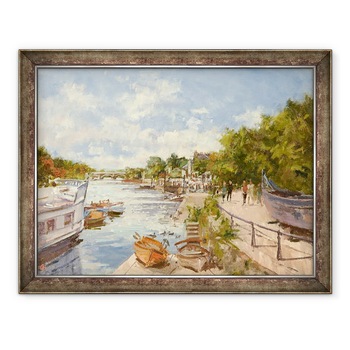 Tablou inramat - Christopher Glanville - Tamisa la Richmond, 60 x 80 cm Tablou inramat - Christopher Glanville - Tamisa la Richmond, 60 x 80 cm