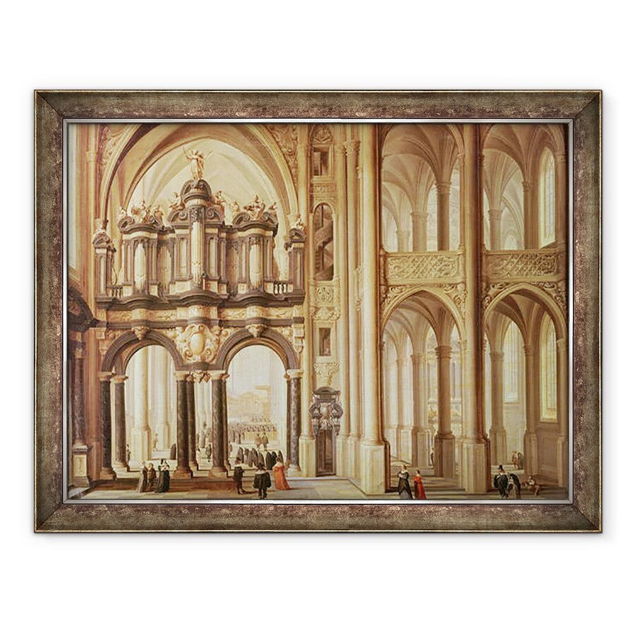 Tablou inramat - Dirck van Delen - Interiorul unei biserici, 60 x 80 cm