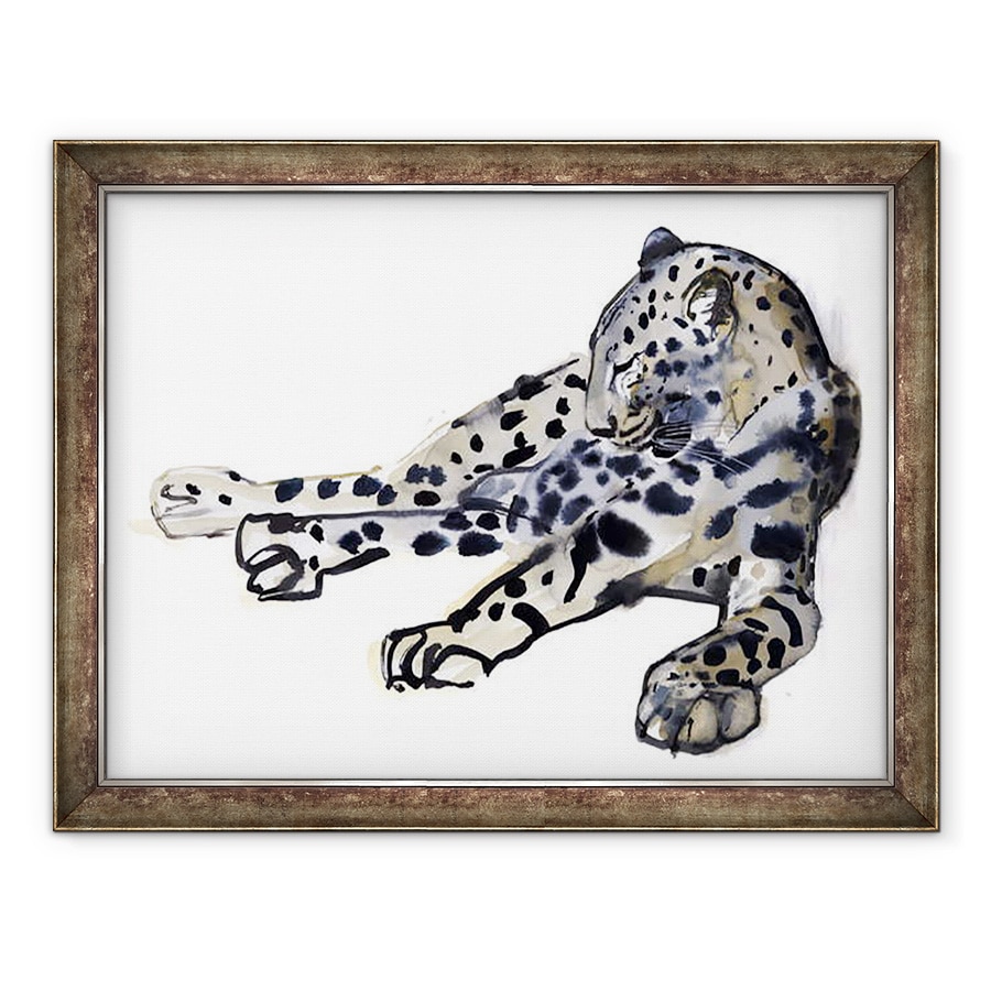 Tablou inramat - Mark Adlington - Recumbent Leopard arab, 60 x 80 cm