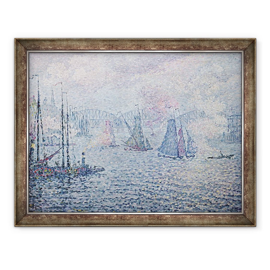 Tablou inramat - Paul Signac - Portul Rotterdam, sau Fumes, 60 x 80 cm