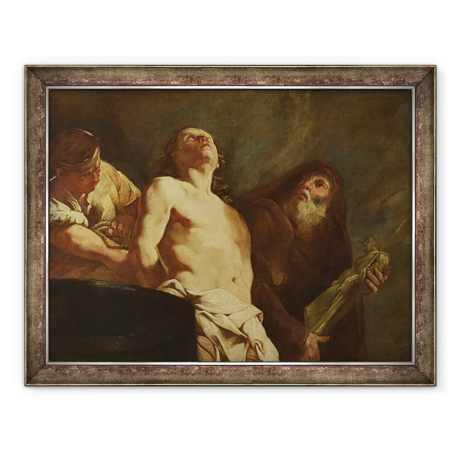 Tablou inramat - Giulia Lama - Martiriul Sfantului Ioan Evanghelistul, 60 x 80 cm