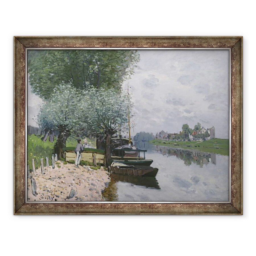 Tablou inramat - Alfred Sisley - Sena la Bougival I, 60 x 80 cm