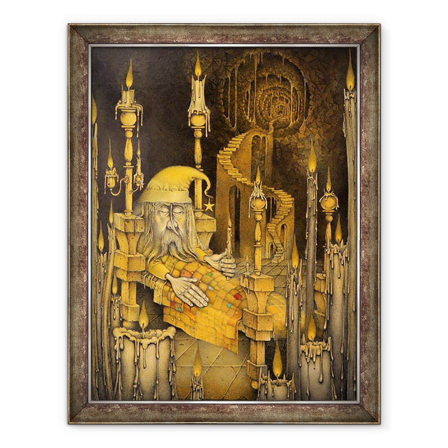 Tablou inramat - Wayne Anderson - Omul de pe Luna, 60 x 80 cm