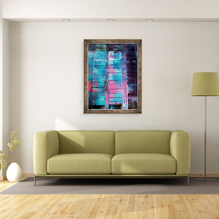 Tablou inramat - David Studwell - Zgarie-nori, 60 x 80 cm