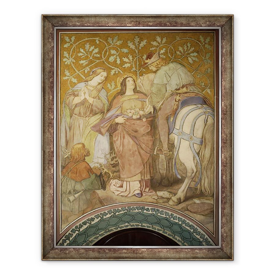 Tablou inramat - Moritz Ludwig von Schwind - Miracolul Rose, 70 x 90 cm