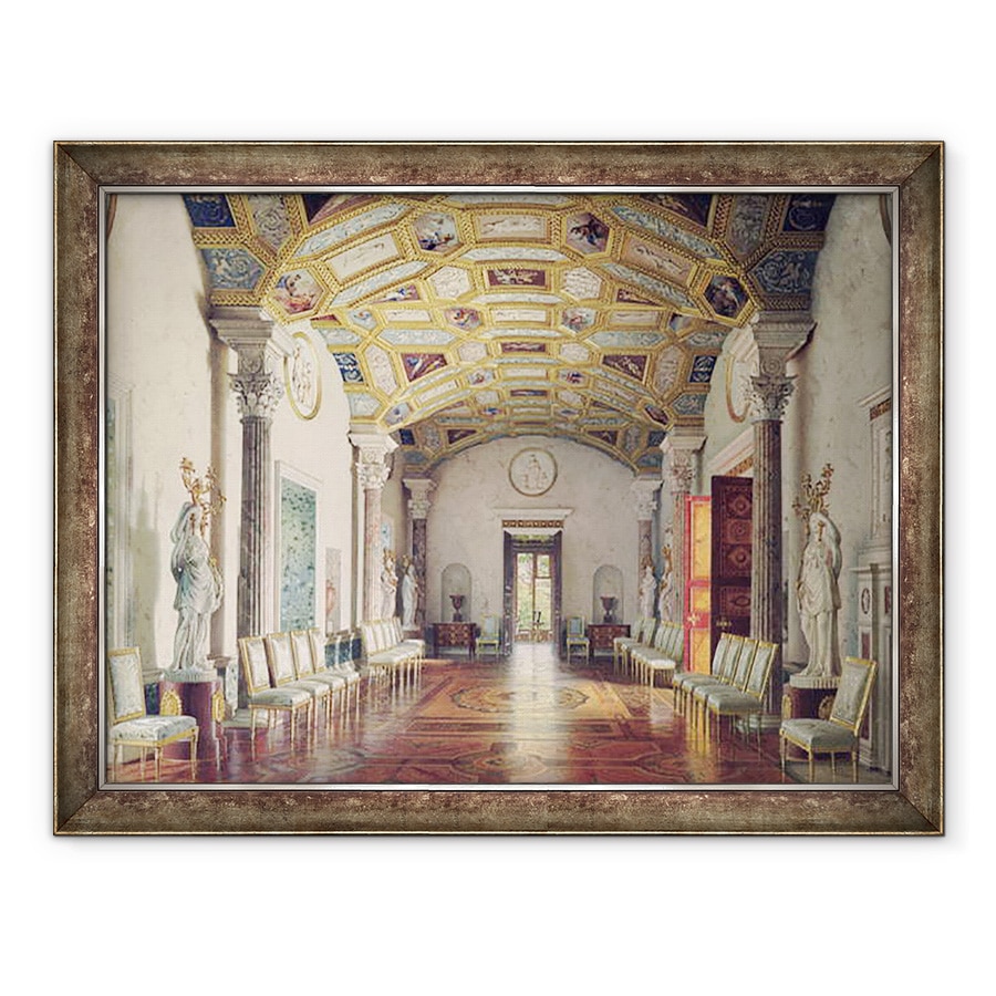Tablou inramat - Luigi Premazzi - Sala Marelui Agate din Palatul Catherine de la tarskoye Selo, 70 x 90 cm