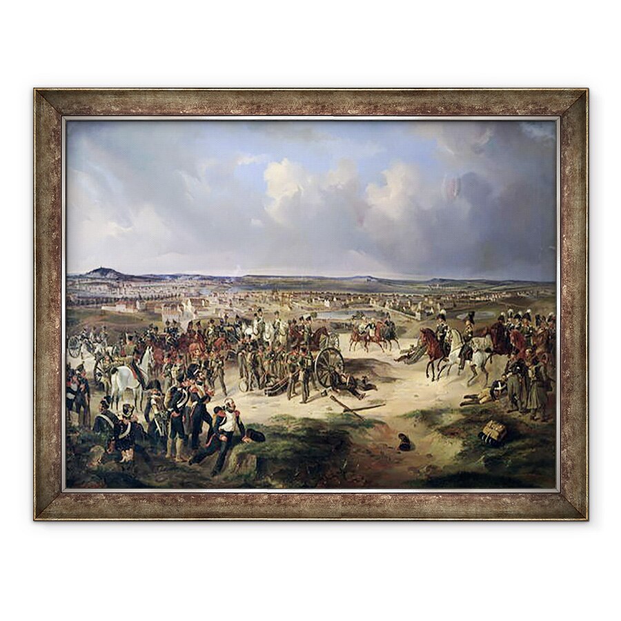 Tablou inramat - Bogdan Willewalde - Batalia de la Paris din 17 martie 1814, 70 x 90 cm