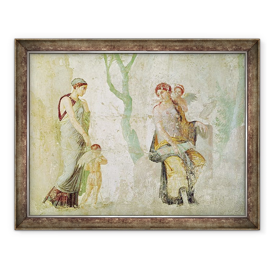Tablou inramat - Roman Imperial Period - Eros fiind pedepsit in prezenta Afroditei, 70 x 90 cm