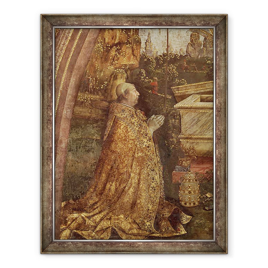 Tablou inramat - Bernardino di Betto Pinturicchio - Papa Alexandru VI, 70 x 90 cm