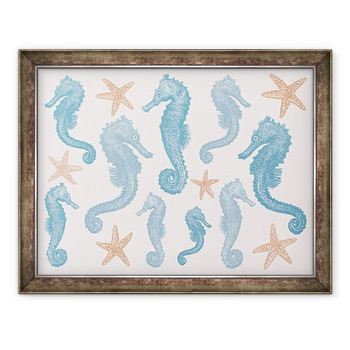 Tablou inramat - Sarah Hough - Cai de mare si Stea de mare, 2017, 60 x 80 cm Tablou inramat - Sarah Hough - Cai de mare si Stea de mare, 2017, 60 x 80 cm