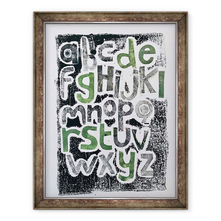 Tablou inramat - Sarah Thompson-Engels - Alfabet, 2020, 60 x 80 cm